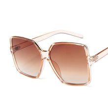 Load image into Gallery viewer, Retro Oversized Square Sunglasses Popular Ladies  Brand Big Frame Ladies Sunglasses Black Gradient Female Glasses