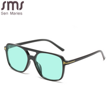 Load image into Gallery viewer, Retro Oversized Square Sunglasses Women Men 2023 Double Bridges Eyewear UV400 Popular ins Shades Sun Glasses