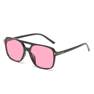 Retro Oversized Square Sunglasses Women Men 2023 Double Bridges Eyewear UV400 Popular ins Shades Sun Glasses