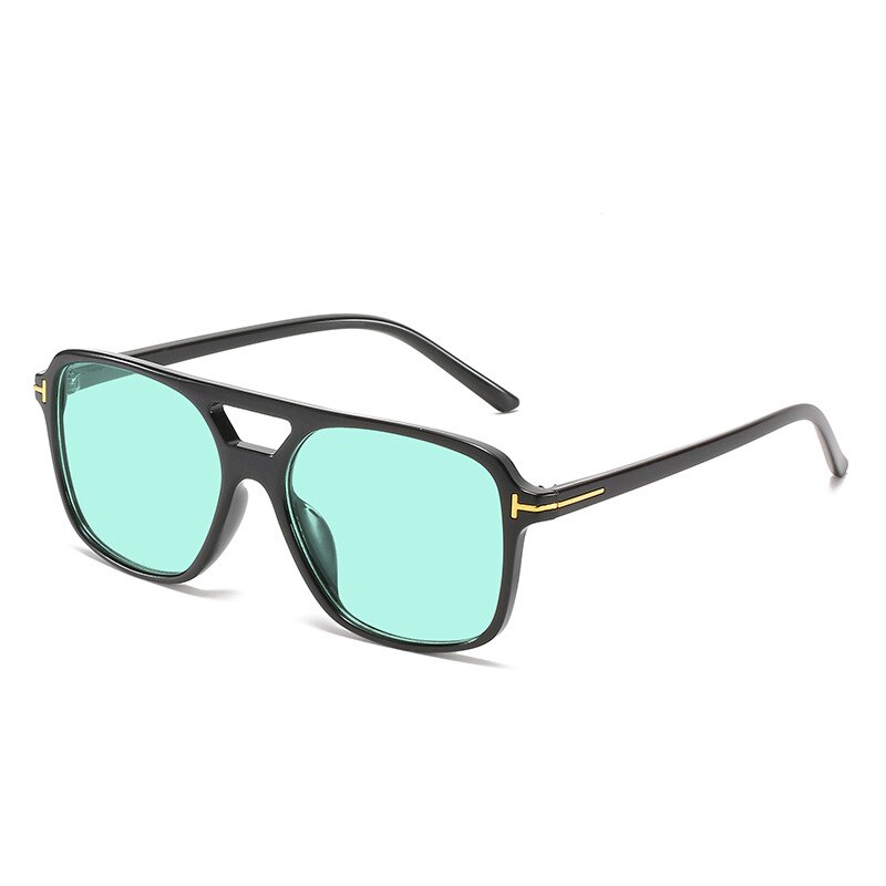 Retro Oversized Square Sunglasses Women Men 2023 Double Bridges Eyewear UV400 Popular ins Shades Sun Glasses