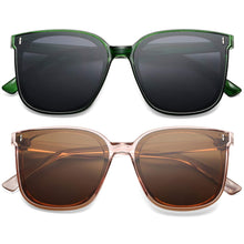 Load image into Gallery viewer, Retro Oversized Square Sunglasses for Women Men Trendy Classic Style Black  Sun Glasses UV400 Protection