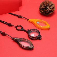 Load image into Gallery viewer, Retro Pendant Foldable Circular Gift For Partents Hanging Neck Glasses Presbyopic Glasses Reading Glasses Mini Elderly Glasses