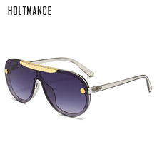 Load image into Gallery viewer, Retro Photochromic Large Frame One Piece Women Sunglasses Oval Band Design Plastic Sunglass Vintage Summer Driving UV400