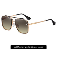 Load image into Gallery viewer, Retro Pilot Sunglasses Men Brand Designer Metal Double Bridge Sun Glasses Vintage Anti-UV400 Male Sunglass Oculos Gafas With Box
