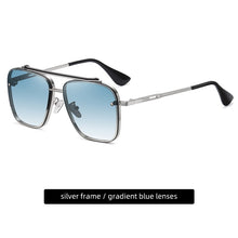 Load image into Gallery viewer, Retro Pilot Sunglasses Men Brand Designer Metal Double Bridge Sun Glasses Vintage Anti-UV400 Male Sunglass Oculos Gafas With Box