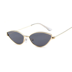 Retro Pink Cat Eye Sunglasses Women  Brand Designer Metal Frame Circle Sun Glasses Female Clear Shades Oculos