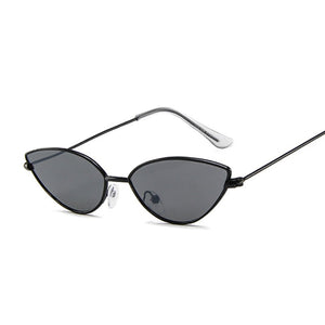 Retro Pink Cat Eye Sunglasses Women  Brand Designer Metal Frame Circle Sun Glasses Female Clear Shades Oculos