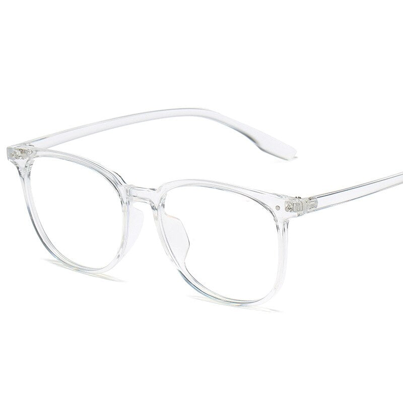 Retro Plastic Square  Computer Eyeglasses Frames  Women  Transparent Spectacle Myopia Glasses Men Eyewear Frame