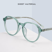 Load image into Gallery viewer, Retro Plate Round Glasses Frame Men&#39;s Transparent Women&#39;s Wide-Sided Ultra-Light Optical Prescription Glasses Frame 2312
