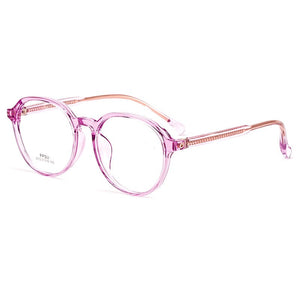 Retro Plate Round Glasses Frame Men's Transparent Women's Wide-Sided Ultra-Light Optical Prescription Glasses Frame 2312