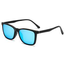 Load image into Gallery viewer, Retro Polarized Sunglasses Set Mirror Magnetic Prescription Glasses Frame Square One Mirror Dual-Use Sunglasses Driving 2122