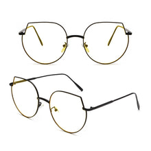 Load image into Gallery viewer, Retro Polygonal Cat Ear Women Oversized Reading Glasses +0.75 +1 +1.25 +1.5 +1.75 +2 +2.25 +2.5 +2.75 +3 +3.25 +3.5 +3.75 +4To+6
