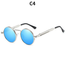 Load image into Gallery viewer, Retro Punk Spring Leg Round Sunglasses Men Polarized Metal Sun Glasses Lens Classic Driver Sun Glasses UV400