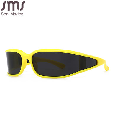 Retro Punk Sunglasses Women 2023 One Piece Goggle Eyeglasses Steampunk Vintage Sunglass Men Retro Eyewear  Brand Designer