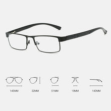 Load image into Gallery viewer, Retro Reading Glasses Titanium Alloy Men's Reading Glasses Aspheric Coating Business Reading Glasses Presbyopic Glasses