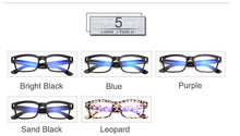 Load image into Gallery viewer, Retro Rectangle Eyeglasses Optical Frames Clear Lens Black Glasses Leopard Square Eyewear Spectacle Frames For Women Men
