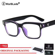 Load image into Gallery viewer, Retro Rectangle Eyeglasses Optical Frames Clear Lens Black Glasses Leopard Square Eyewear Spectacle Frames For Women Men