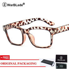 Load image into Gallery viewer, Retro Rectangle Eyeglasses Optical Frames Clear Lens Black Glasses Leopard Square Eyewear Spectacle Frames For Women Men