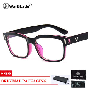 Retro Rectangle Eyeglasses Optical Frames Clear Lens Black Glasses Leopard Square Eyewear Spectacle Frames For Women Men