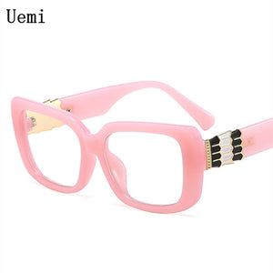 Retro Rectangle Optical Glasses Women Men Clear Glasses Eyeglasses Frame Prescription Transparent Lens Spectacle Frame Unisex