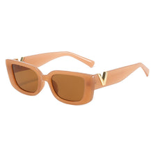 Load image into Gallery viewer, Retro Rectangle Sunglasses Women Brand Designer Vintage Small Frame Sun Glasses Ladies Classic Black Square Oculos De Sol