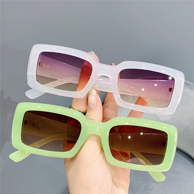 Retro Rectangle Sunglasses Women and Men Vintage Small Square Sun Glasses UV Protection Glasse