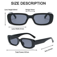 Load image into Gallery viewer, Retro Rectangle Sunglasses Women and Men Vintage Small Square Sun Glasses UV Protection Glasse