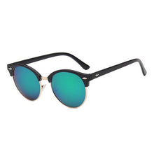 Load image into Gallery viewer, Retro Rice Nail Color Film Sunglasses Anti-Ultraviolet Trend All-Match Reflective Sunglasses Oculos Dsol Redondo