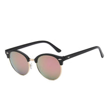 Load image into Gallery viewer, Retro Rice Nail Color Film Sunglasses Anti-Ultraviolet Trend All-Match Reflective Sunglasses Oculos Dsol Redondo