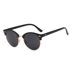 Retro Rice Nail Color Film Sunglasses Anti-Ultraviolet Trend All-Match Reflective Sunglasses Oculos Dsol Redondo