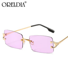 Carica l'immagine nel visualizzatore di Gallery, Retro Rimless Sunglasses Women Men Retro Brand Designer Sunglasses Sunglasses Women Men Rectangular Glasses UV400 Oculos De Sol