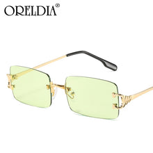 Carica l'immagine nel visualizzatore di Gallery, Retro Rimless Sunglasses Women Men Retro Brand Designer Sunglasses Sunglasses Women Men Rectangular Glasses UV400 Oculos De Sol