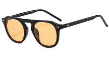 Load image into Gallery viewer, Retro Rivet Women‘s Sunglasses Round Pilot Eyewear Trending Single Bridge Black Yellow Sun Glasses Men Shades