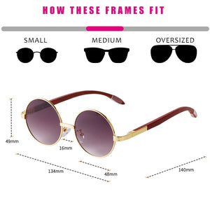 Retro Rivets Brown Gradient Round Sunglasses Men 2023 Designer Steampunk 90s Circle Metal Frame Shades Eyewear Women Sun Glasses