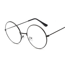 Load image into Gallery viewer, Retro Round Computer Glasses For Women Men Small Metal Frame Clear Lens Black Eye Glasses Female Male Transparent UV400