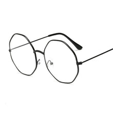 Load image into Gallery viewer, Retro Round Computer Glasses For Women Men Small UV400 Metal Frame Clear Lens Black Eye Glasses Female Male Transparent