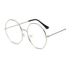 Load image into Gallery viewer, Retro Round Computer Glasses For Women Men Small UV400 Metal Frame Clear Lens Black Eye Glasses Female Male Transparent