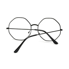 Load image into Gallery viewer, Retro Round Computer Glasses For Women Men Small UV400 Metal Frame Clear Lens Black Eye Glasses Female Male Transparent