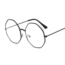 Load image into Gallery viewer, Retro Round Computer Glasses For Women Men Small UV400 Metal Frame Clear Lens Black Eye Glasses Female Male Transparent