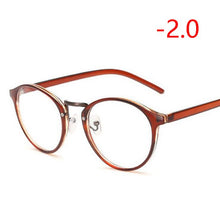 Load image into Gallery viewer, Retro Round Eye Glasses Men Women Ultra Light Myopia Eyeglasses Myopia glasses finished -1 -1.5 -2 -2.5 -3 -3.5 -4 -4.5 -5 -6