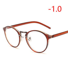 Load image into Gallery viewer, Retro Round Eye Glasses Men Women Ultra Light Myopia Eyeglasses Myopia glasses finished -1 -1.5 -2 -2.5 -3 -3.5 -4 -4.5 -5 -6