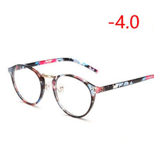 Load image into Gallery viewer, Retro Round Eye Glasses Men Women Ultra Light Myopia Eyeglasses Myopia glasses finished -1 -1.5 -2 -2.5 -3 -3.5 -4 -4.5 -5 -6