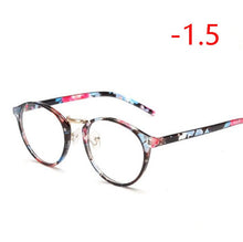 Load image into Gallery viewer, Retro Round Eye Glasses Men Women Ultra Light Myopia Eyeglasses Myopia glasses finished -1 -1.5 -2 -2.5 -3 -3.5 -4 -4.5 -5 -6