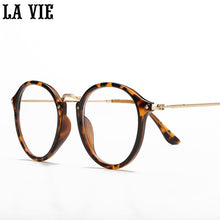 Load image into Gallery viewer, Retro Round Eyes Glasses Frame Alloy legs Ultra Light Vintage Myopia Eyeglasses Frame Plain Lens oculos de grau femininos