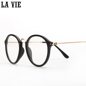 Retro Round Eyes Glasses Frame Alloy legs Ultra Light Vintage Myopia Eyeglasses Frame Plain Lens oculos de grau femininos