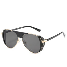 Load image into Gallery viewer, Retro Round Fishing Sunglasses Women Brand Designer Sun Glasses for Women Alloy Mirror Sunglasses Ray Female Oculos De Sol