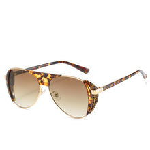 Load image into Gallery viewer, Retro Round Fishing Sunglasses Women Brand Designer Sun Glasses for Women Alloy Mirror Sunglasses Ray Female Oculos De Sol