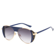 Load image into Gallery viewer, Retro Round Fishing Sunglasses Women Brand Designer Sun Glasses for Women Alloy Mirror Sunglasses Ray Female Oculos De Sol