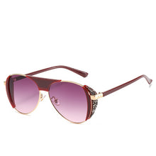 Load image into Gallery viewer, Retro Round Fishing Sunglasses Women Brand Designer Sun Glasses for Women Alloy Mirror Sunglasses Ray Female Oculos De Sol