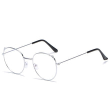 Carica l&#39;immagine nel visualizzatore di Gallery, Occhiali da vista anti-radiazioni anti-blu con montatura rotonda retrò Cat Ear Ultralight Uomo Donna Occhiali con blocco della luce blu Occhiali Studenti 